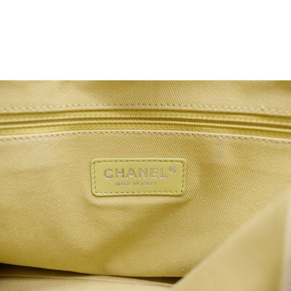Chanel Deauville Straw Raffia Tote Bag Yellow - Picture 12 of 13